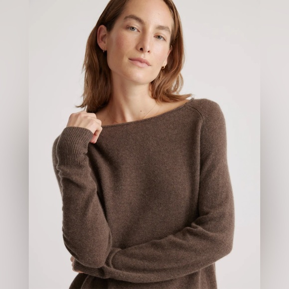 Mongolian Cashmere Boatneck Sweater - Picture 1 of 2